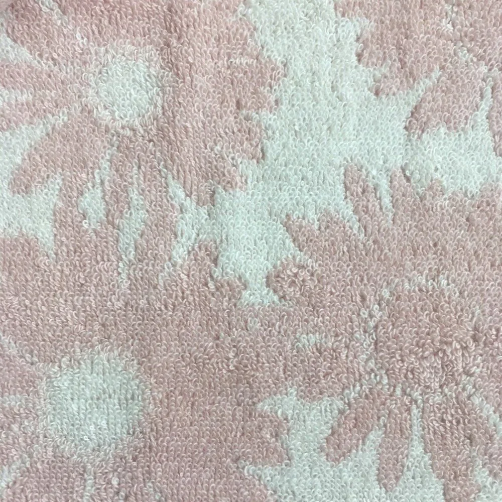 3 Wild Sage Maisie Daisy PINK & IVORY Floral Pattern 30x54 BATH Towels w/Fringe